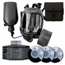 AVEC- BEREDSKAPS-GASSMASKE  SETT M / DRIKKEFLASKE -CBRN- Art:16032 thumbnail