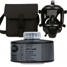 AVEC- CM-6 gassmaske med tåregass filter og veske for sivile og profesjonelle -CBRN thumbnail