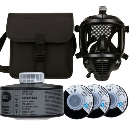 AVEC- BEREDSKAPS-GASSMASKE  SETT FOR SIVILE OG PROF. -CBRN- Art:15032