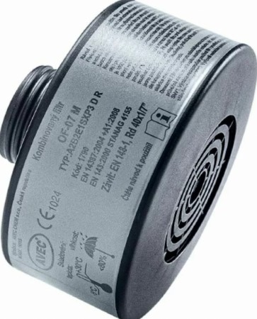 AVEC-CHEM OF-07M gassmaskefilter-forbedret versjon - 20 års holdbarhet 